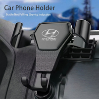 Gravity Car Phone Holder Air Vent GPS Stand Accessories For Hyundai Kona Tucson I10 I20 I30 I40 Getz IX35 Venue Veloster Accent