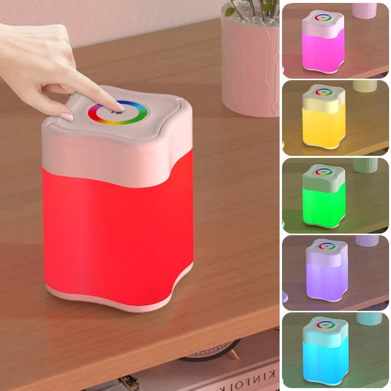 Luz Nocturna regulable con Control remoto para niños, lámpara ambiental colorida con Sensor táctil para dormitorio, mesita de noche, regalos de vacaciones