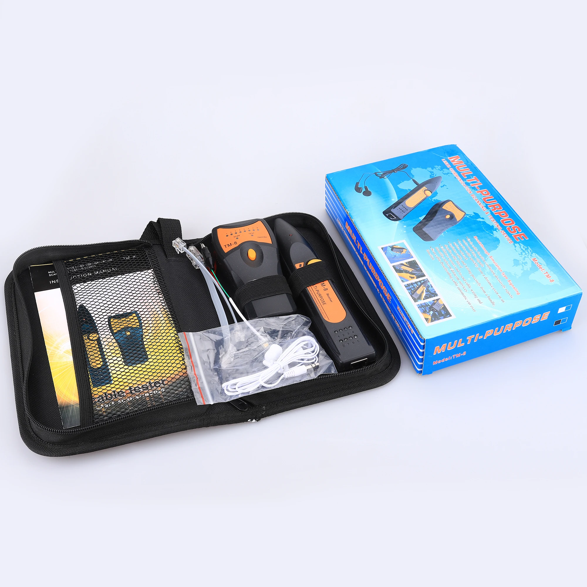 KELUSHI TM-8 Optic Line Finder  Telephone Wire Tracker  Ethernet LAN Network Cable Tester Detector RJ11 RJ45 Cat5 Cat6