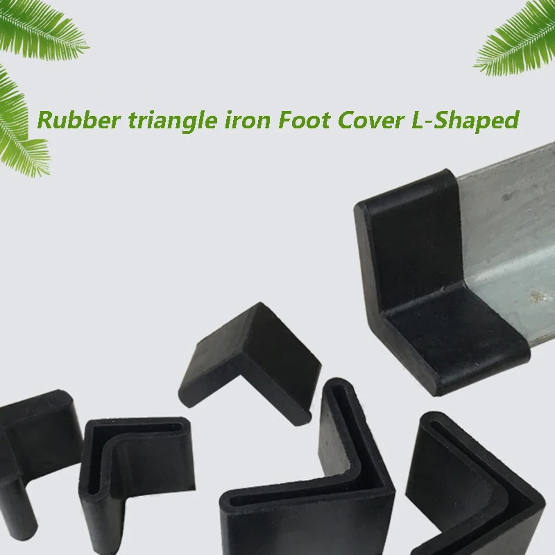 

2/5/8/10/15Pcs Rubber Angle Caps L-Shaped PVC/Rubber Triangle Iron End Cover Socks Anti Scratch Shelf Table Chair Feet Leg Pad