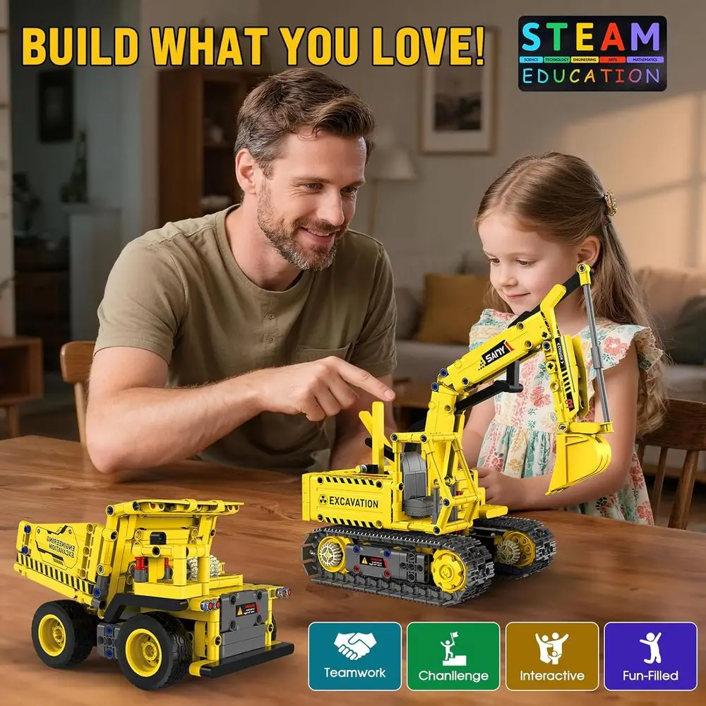 Kit de robótica STEM para niños: bloques de construcción de 550 piezas con robot RC, aplicación y control remoto, edades de 6 a 14 años