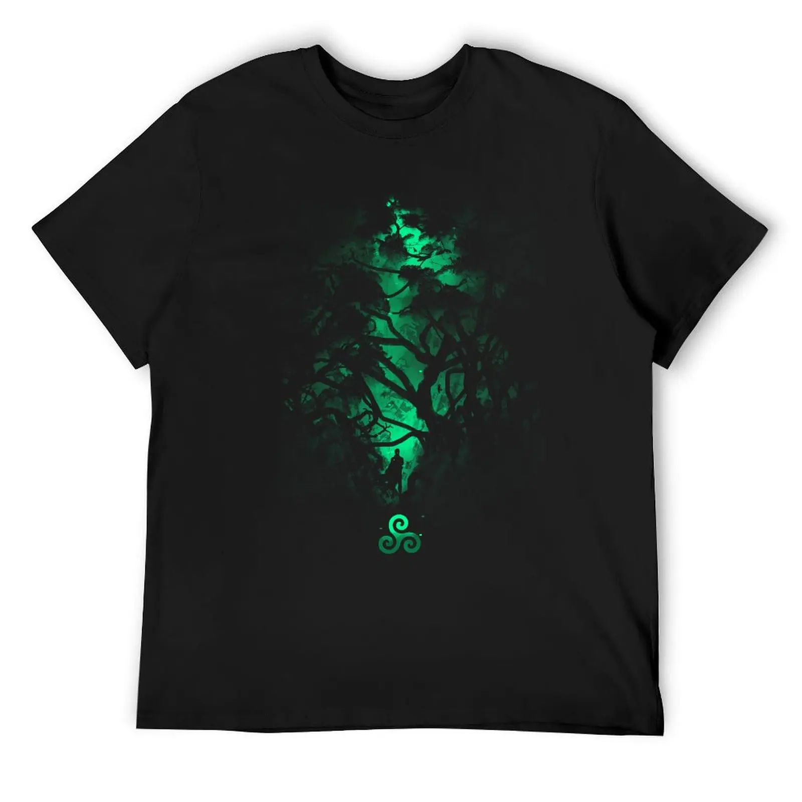 Green Forest - Triskelion - Nature Hike - Celtic Runes Gift For Hikers T-Shirt plus size clothes shirts men