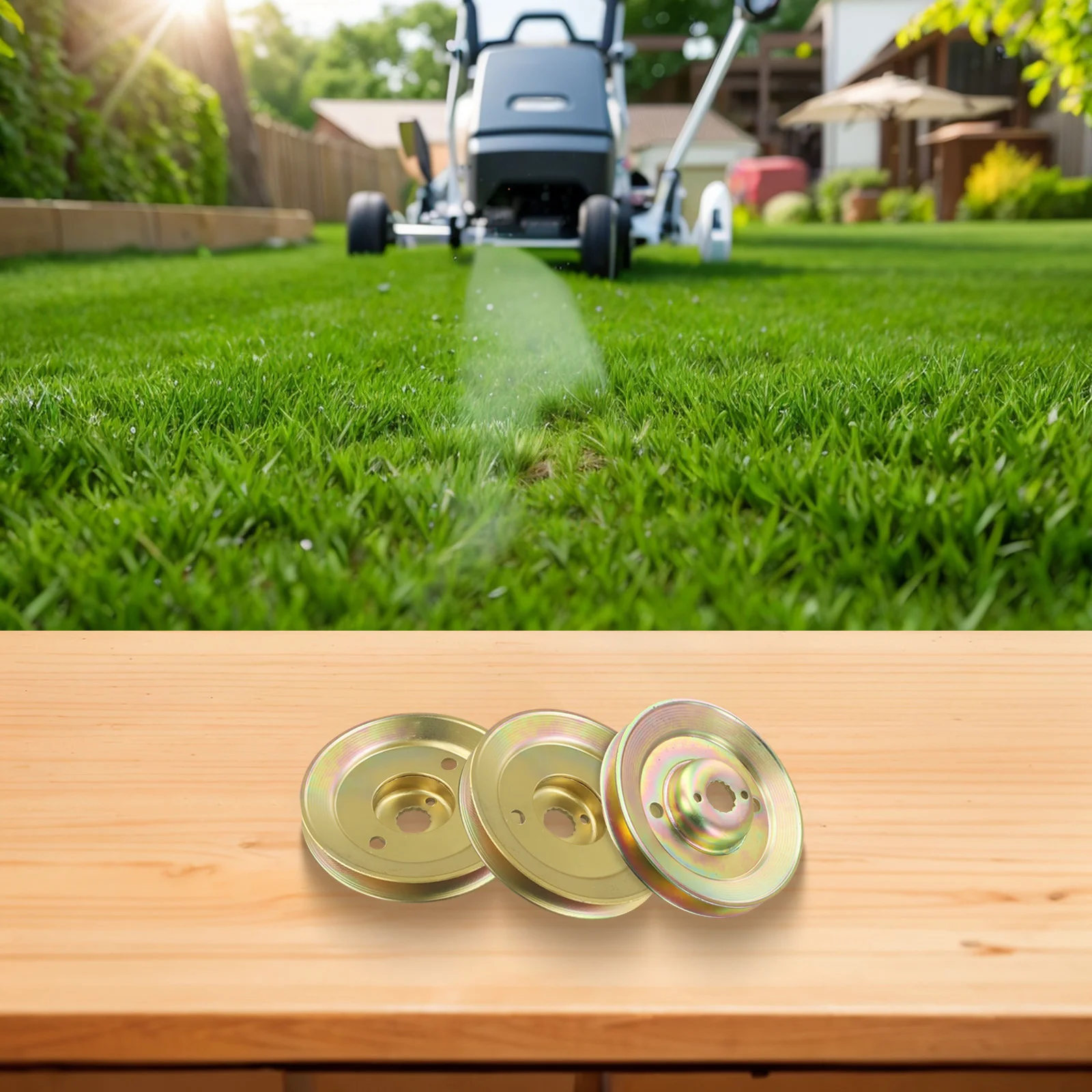 Steel Replacement Pulley M163464 Spindle Pulley For Lawn Care Tasks Solid Steel Construction Enhanced Strength Design