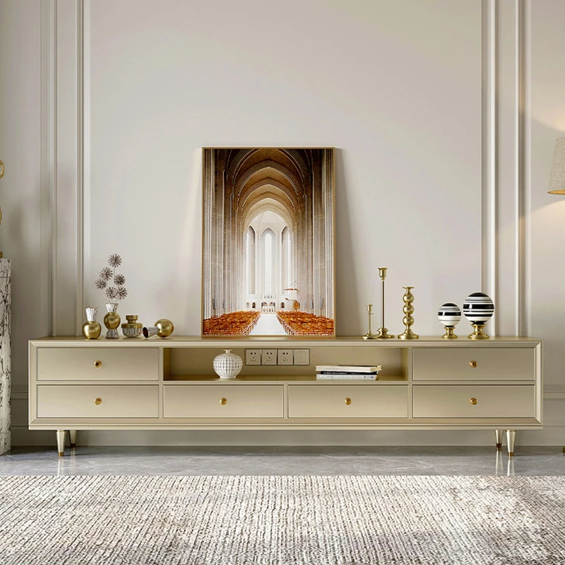 Modern Luxury Delicacy Tv Stand Luxury Style Aesthetic Tv Cabinet Glamour Elegant Living Room Furniture Meubles De Maison