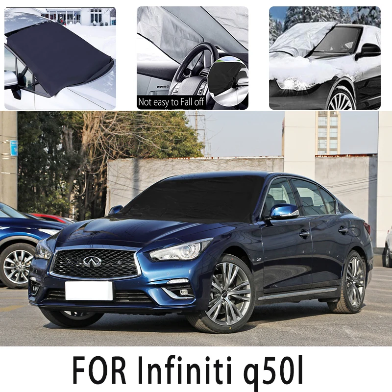 

Автомобильный Снежный передний чехол для Infiniti q50l, снежный блок, теплоизоляция, солнцезащитный козырек, антифриз, защита от ветра, мороза, автомобильные аксессуары