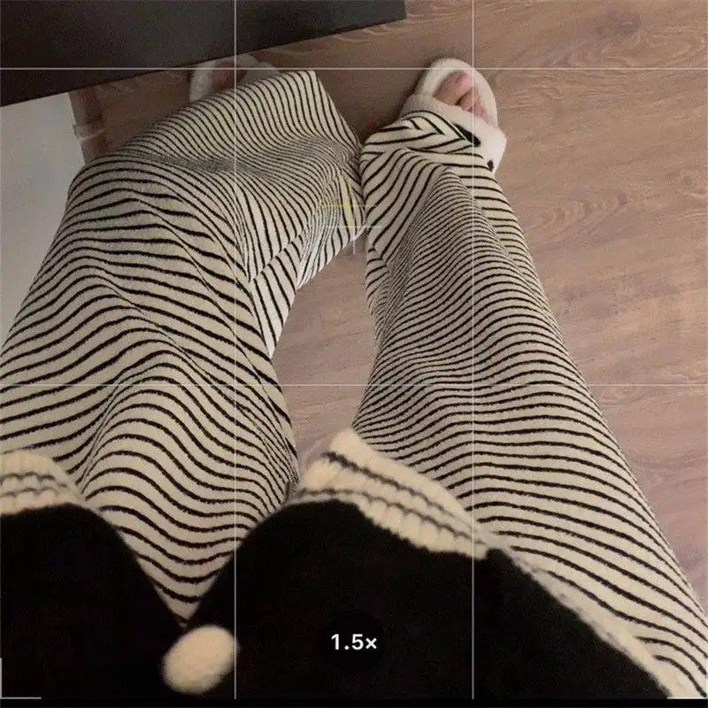 Pants Womens Mujer Winter Urban Commute Style Sherpa Trackpants Thickened Patchwork Textured Lined Layered Comfortable Cozy Chic