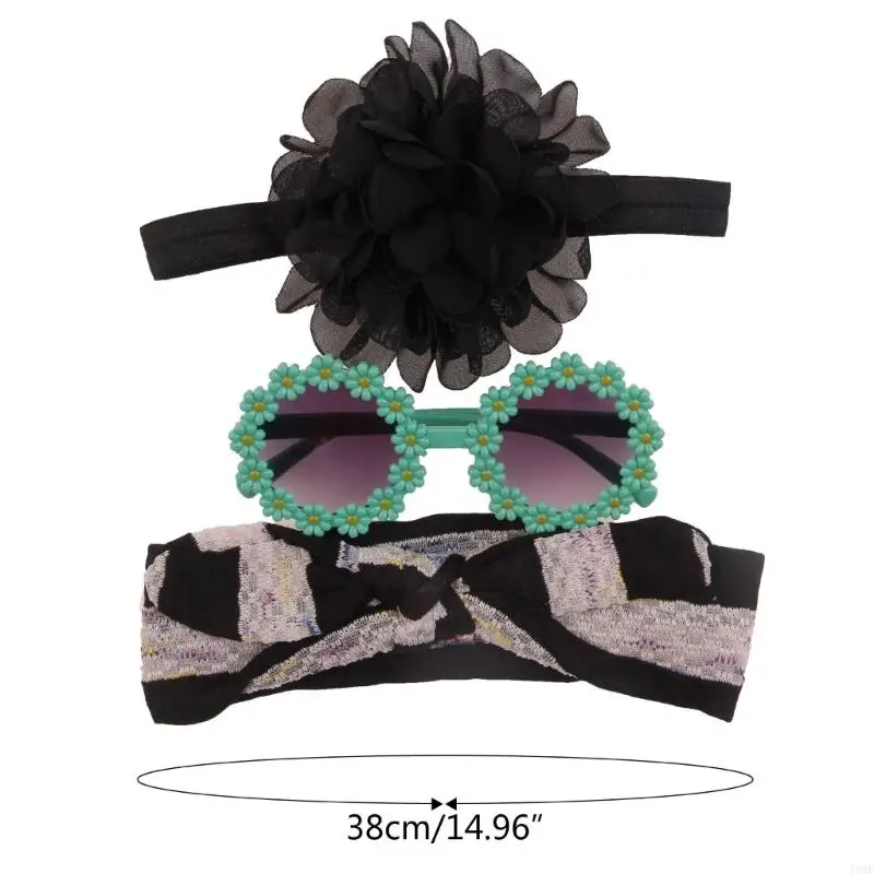 49 vintage bloemenhoofdbanden en zonnebrillen geknoopte kopwinning voor kinderen meisjesjongens