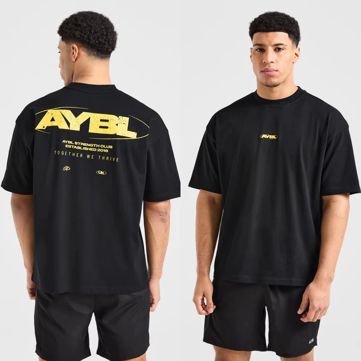 Top GYM Classic Logo Strength Fitness Brand T-shirt Cotton Graphic Tee Men Women Summer Streetwear