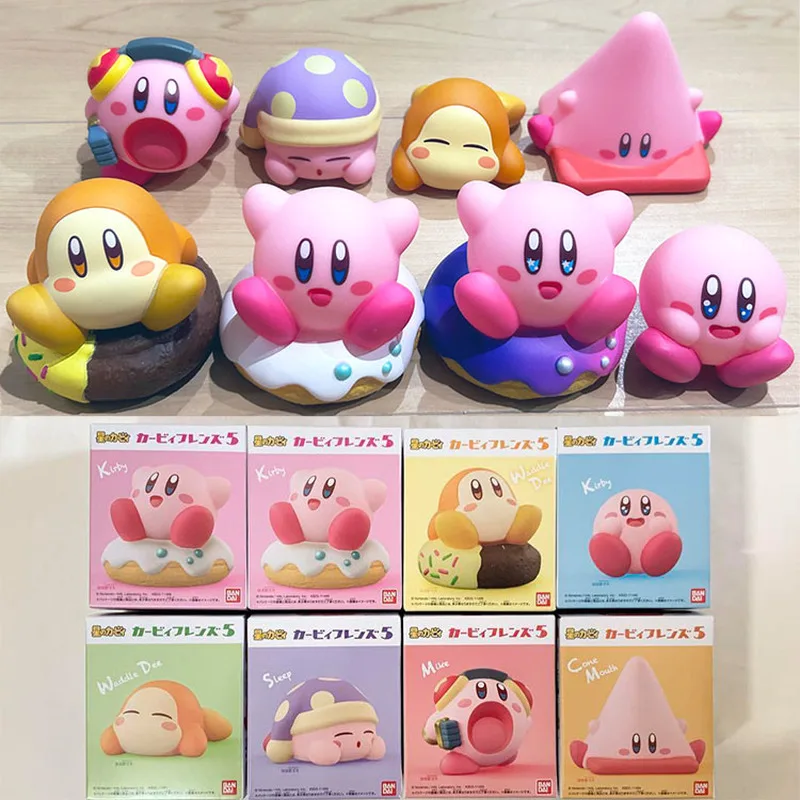 

Kirby Shokugan Toys Friends Series 5, пончик для сна, аниме-фигурка, модель, декор для рабочего стола, модная слепая коробка, коллекция, подарок