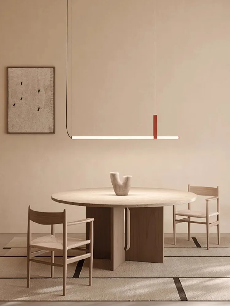 Italy Art Minimalist Design Leather Ceiling Pendant Lights Elegant Lustre Design Home Decor Led Dimmable Lamps For Living Room
