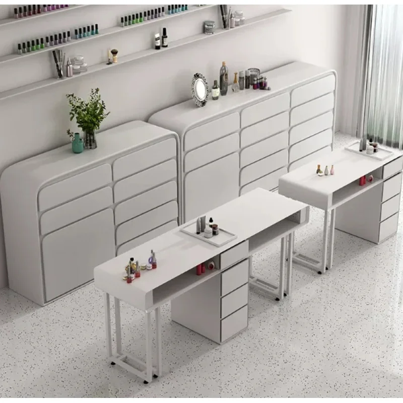 custom.Modern Luxury Nail Art Cosmetics & Beauty Salon Skin Care Products Display Cabinet with Nail Polish Storage Shelf Cabinet