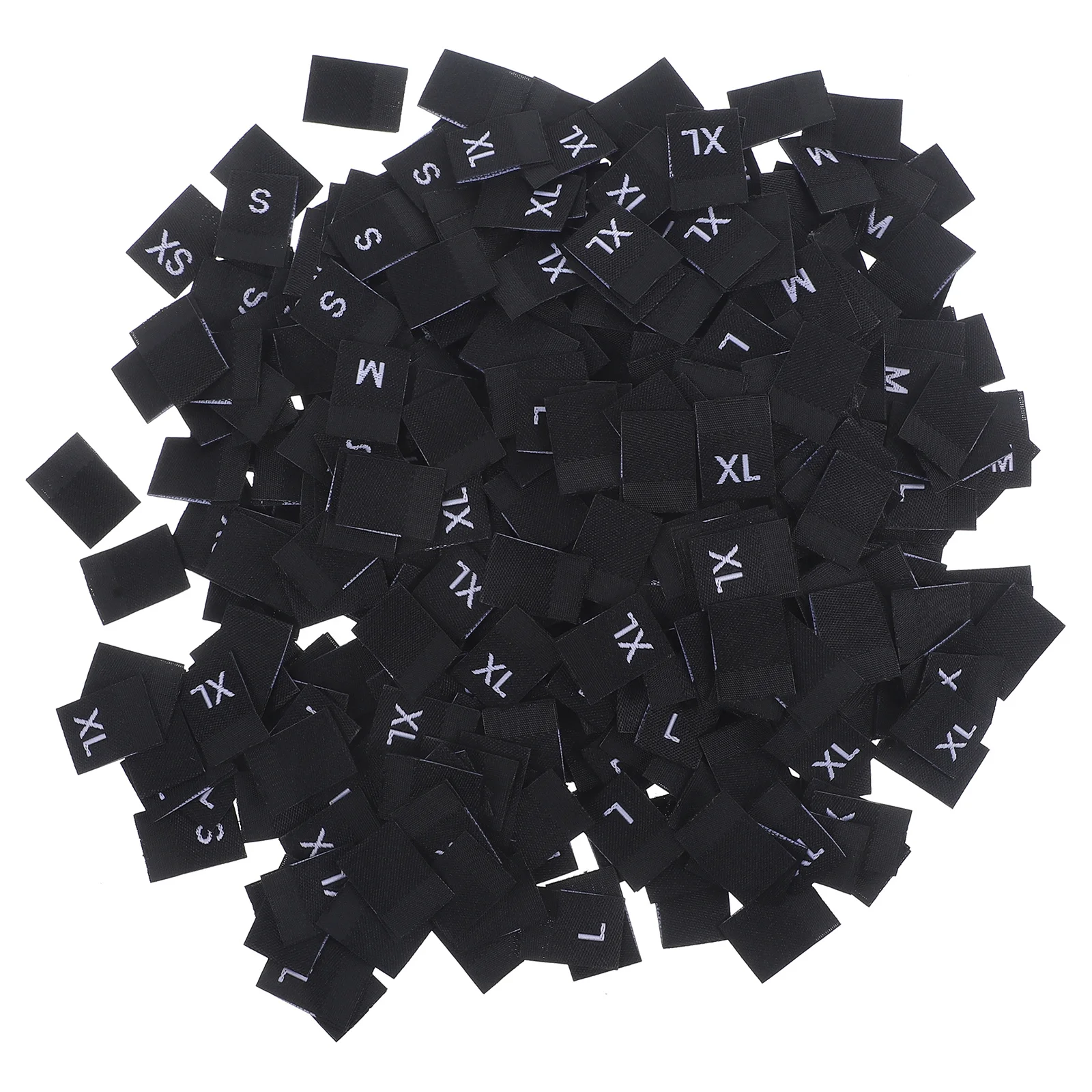 

500 PCS Clothing Size Label Labels for Tags Racks Polyester Clothes Fabric Dimensions Office