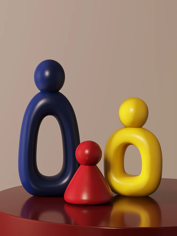 

Dopamine Abstract Art Sculpture, Desktop Display Ornament, Small Hallway Decor, Mood Healing Artistic Piece