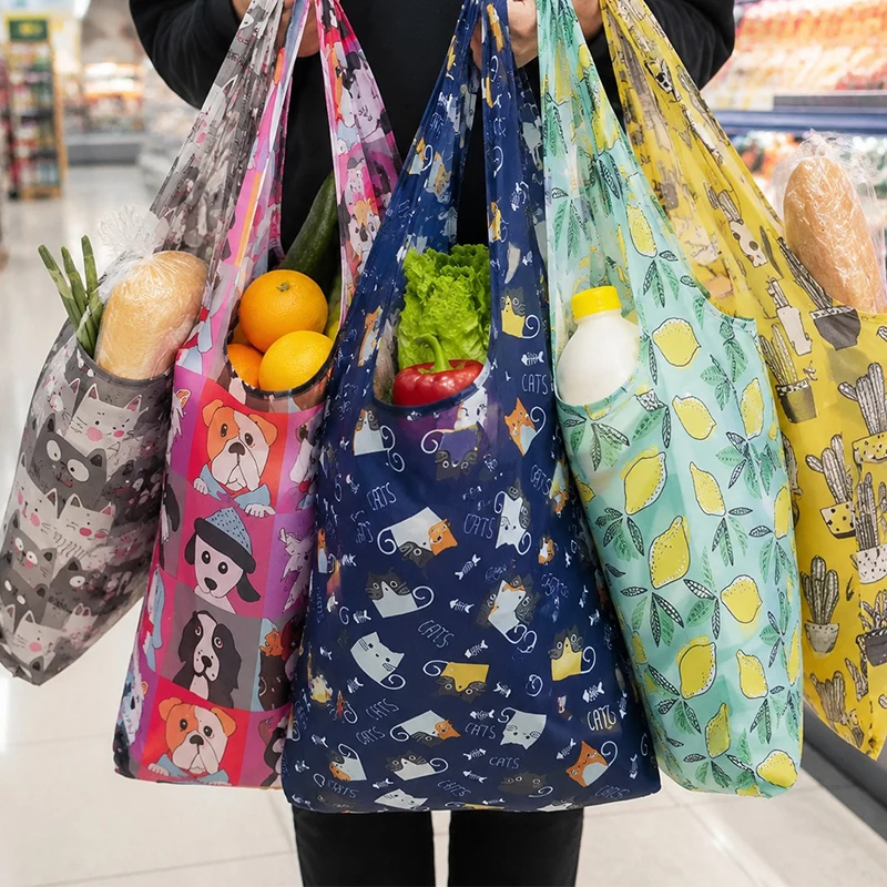 5 Stück faltbare Tragetaschen – Reusable Zip Bag Bewertung und Preis