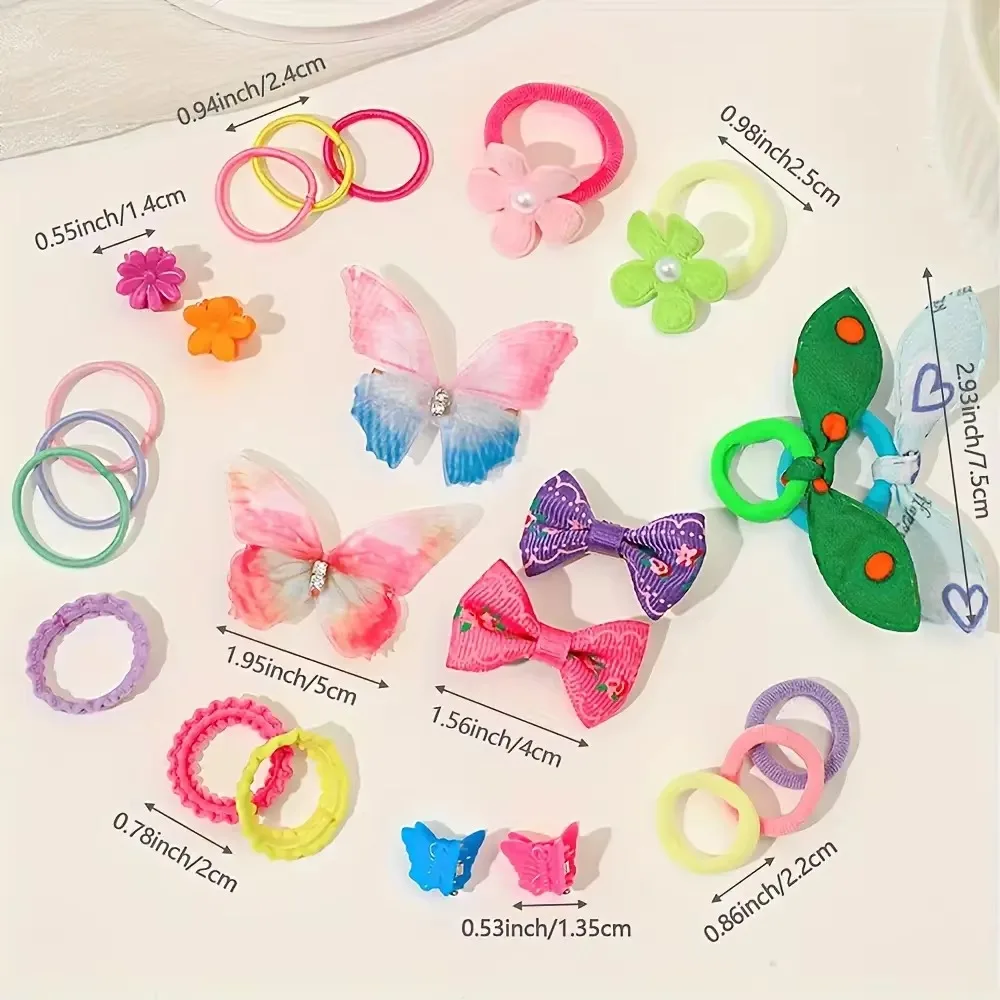 555 Teile, geeignet für die Alltagsoutfits von Mädchen, ein festliches Haaraccessoire-Set für Reisen im Freien. – Detail 6