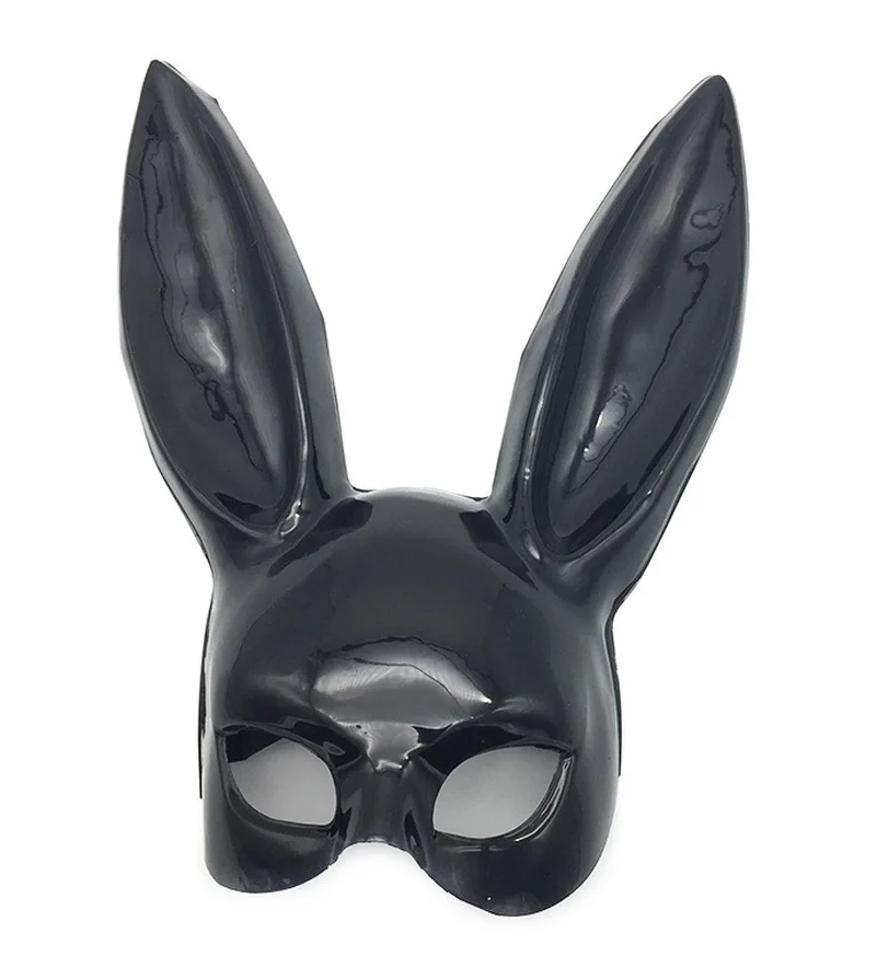 Mark Black – masque oreilles de lapin Sexy pour femmes et filles, longues oreilles de lapin mignonnes, masque de Bondage, Halloween, mascarade, Costume Cosplay