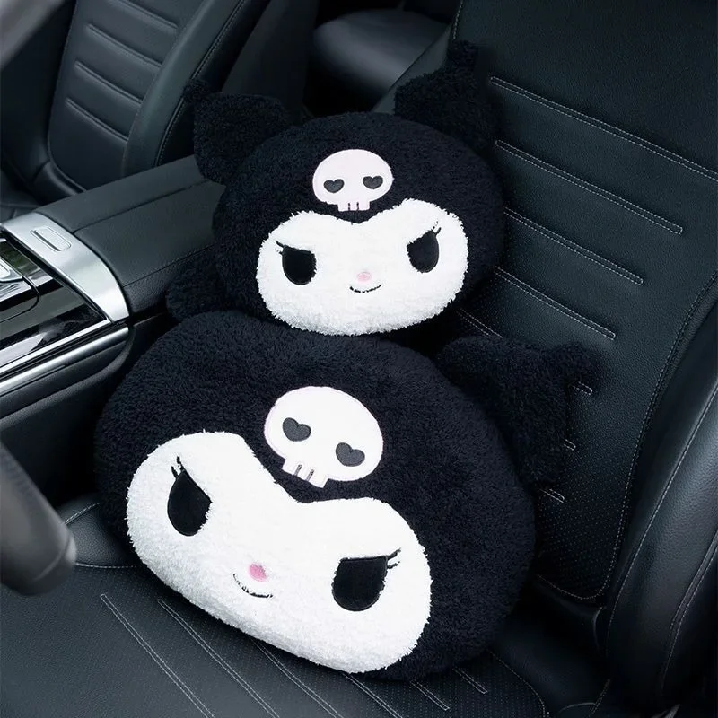 Bonito sanrio almofada de encosto de cabeça assento de carro dos desenhos animados kuromi minha melodia cinnamoroll pom pom purin travesseiro confortável decoração para casa menina