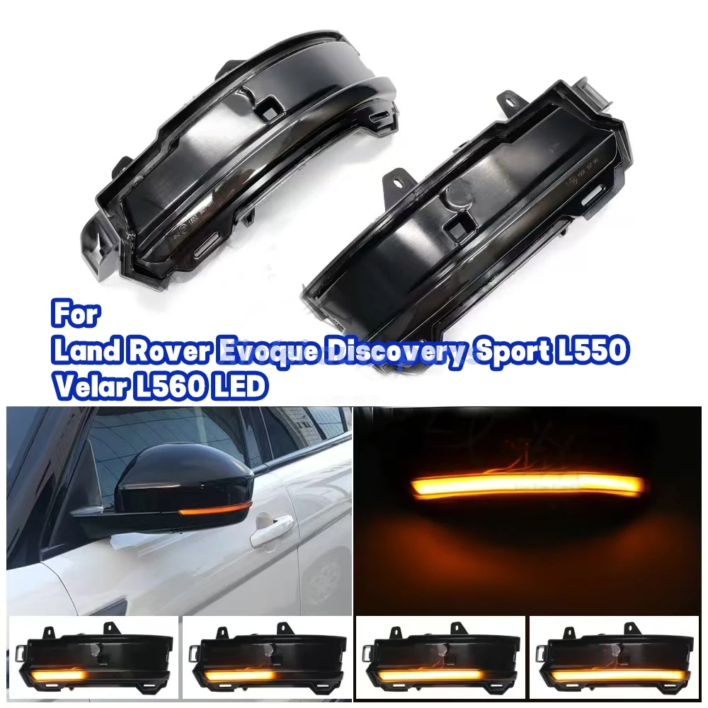 

For Land Rover Evoque Discovery Sport L550 Velar L560 LED Dynamic Side Mirror Blinker Sequential Light For Jaguar F-pace E-Pace