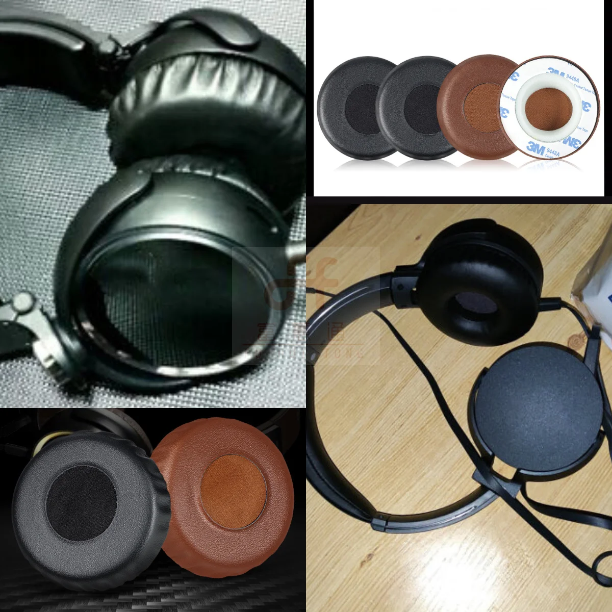 Substituição Ear Pads para Sony XB-600 Headphones, Espuma Almofada, Esponja Cobre