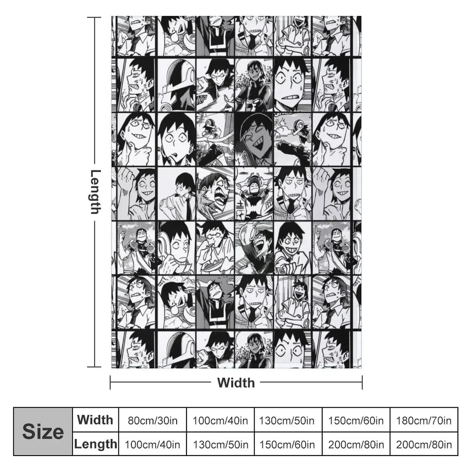 Sero hero- manga panel collage Throw Blanket Sofa Quilt Beautifuls Comforter Soft Big Luxury Designer Decorative Sofas Blankets