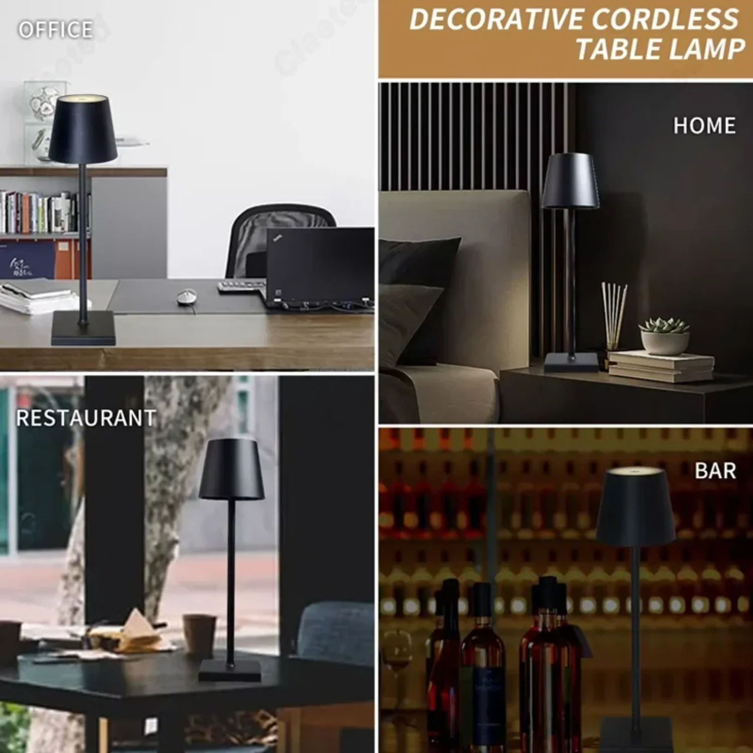 

Hotel Cordless Usb Rechargeable Table Lamp Poldina Waterproof Touch Switch Table Lamp Bedroom Hotel Living Room Restaurant