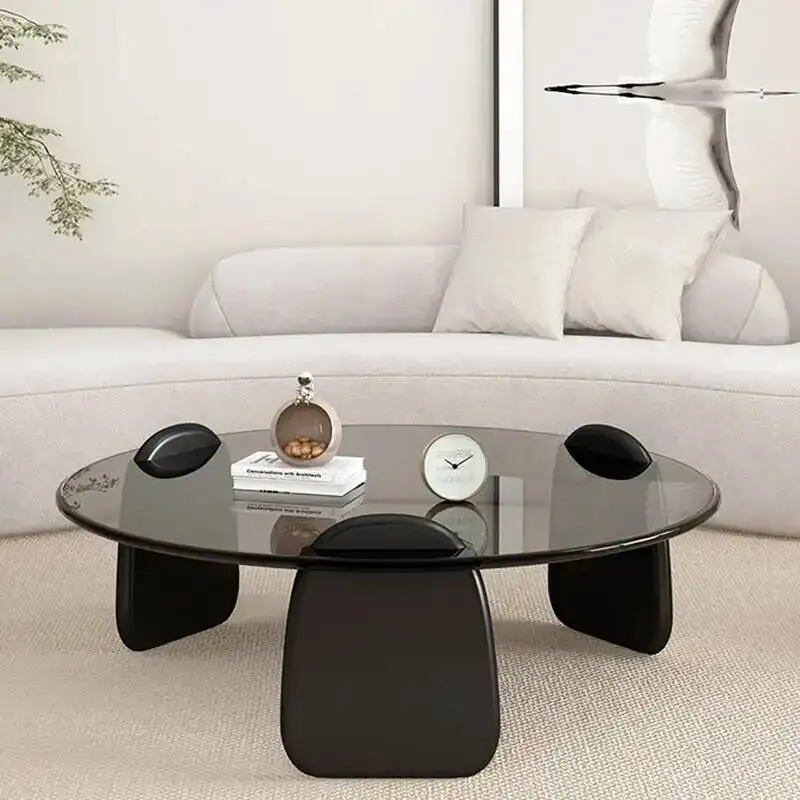 Industrial Garden Night Coffee Tables Modern Living Room Auxiliary Neat Round Coffee Tables Mesas Middle Redondas Furniture YR