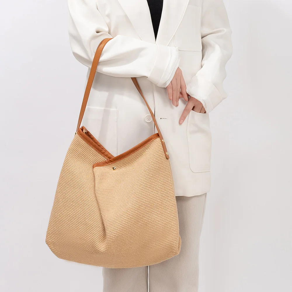 

Beach Tote Bag for Women, Large Capacity Canvas Shoulder Bag, Vacation Travel Tote العاب جنسيةللازواج