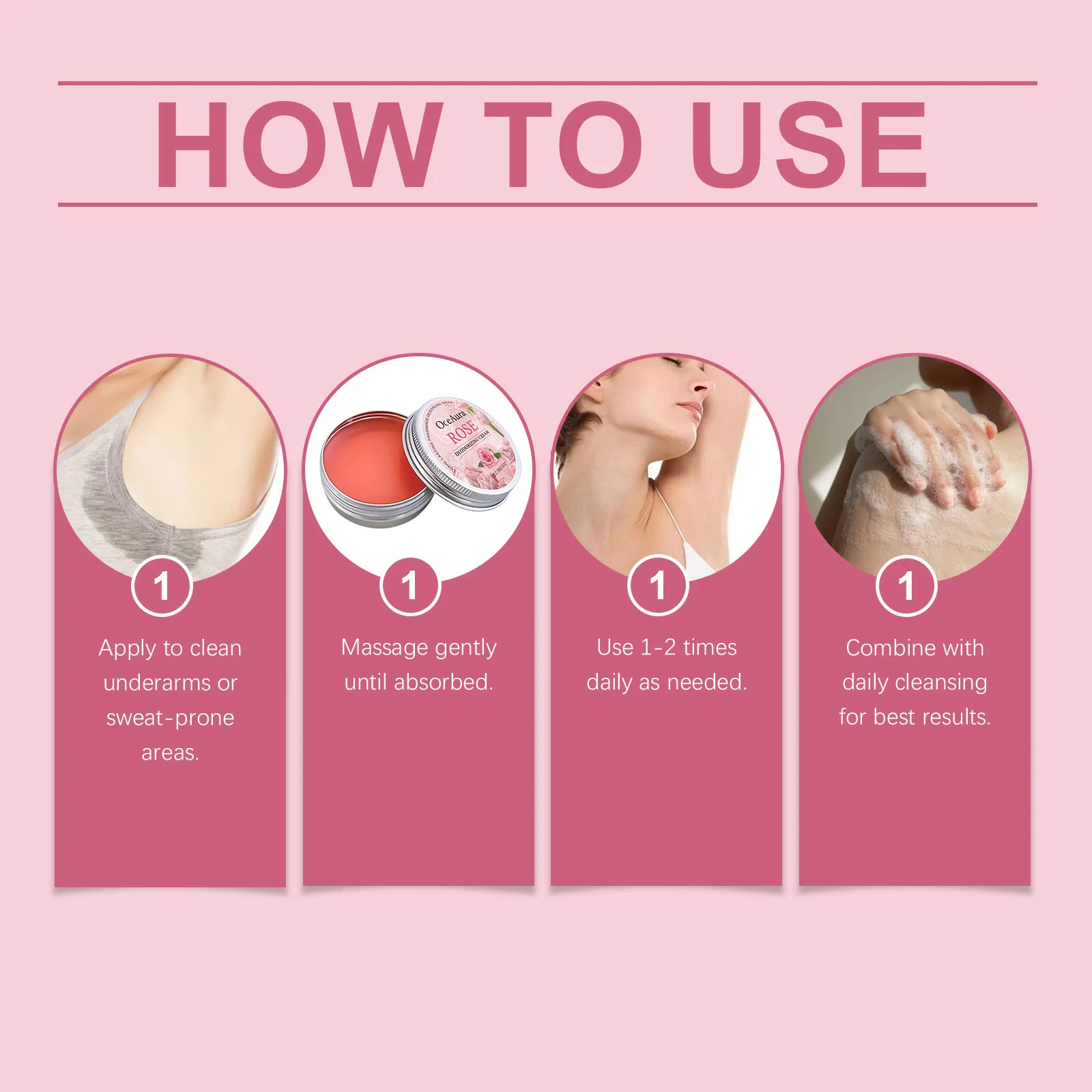 كريم الجسم مزيل العرق الوردي يزيل الرائحة ويقلل التعرق ويحيد رائحة الإبط ورائحة دائمة كريم عطر منعش ساحر #6