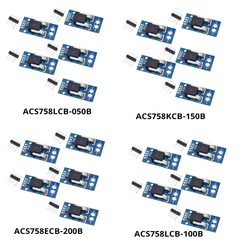 Y50A-5Pcs ACS758 ACS758LCB-050B-PFF-T Sensor de corriente lineal Módulo de corriente ACS758LCB