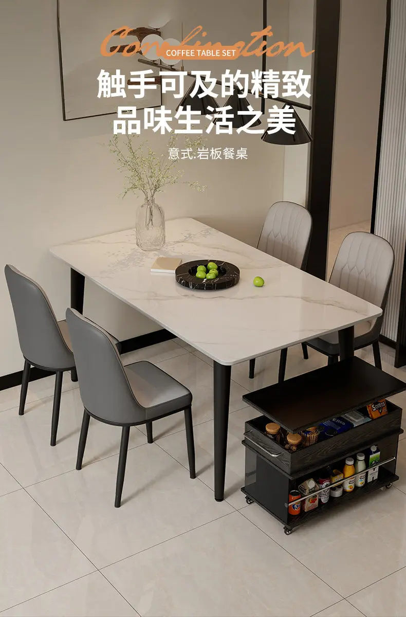 Lounge Dining Table Designer Writing Luxury Modern Dining Table Chairs Restaurant Coffee Nordic Mesas De Jantar Home Furniture