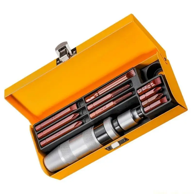 

A2BE 12Piece Impact Driver Set Alloy Steel Home Maintenance Tool Suitable for Effortlessly Removal of Rusted Stripped Screws