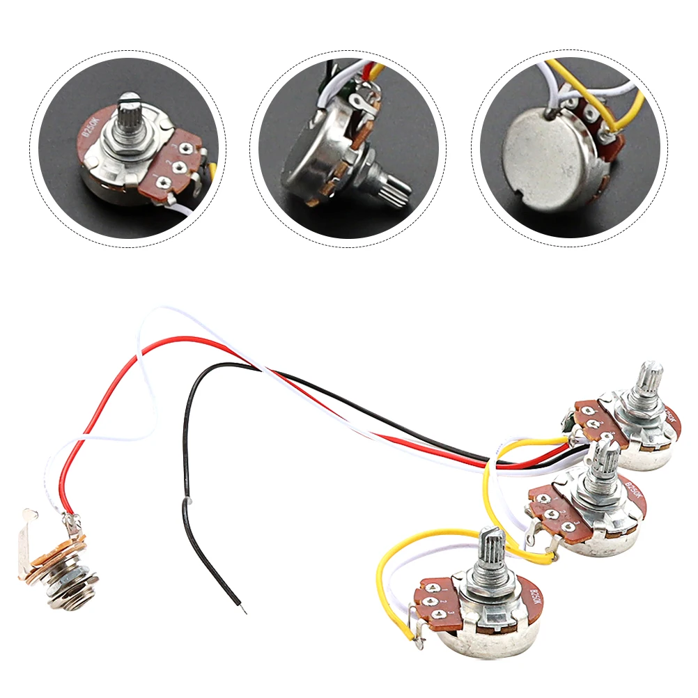 

Electronic Guitar Circuit Parts Electric Hardware Accessories Potentiometer Wiring Upgrade Harness Plastic