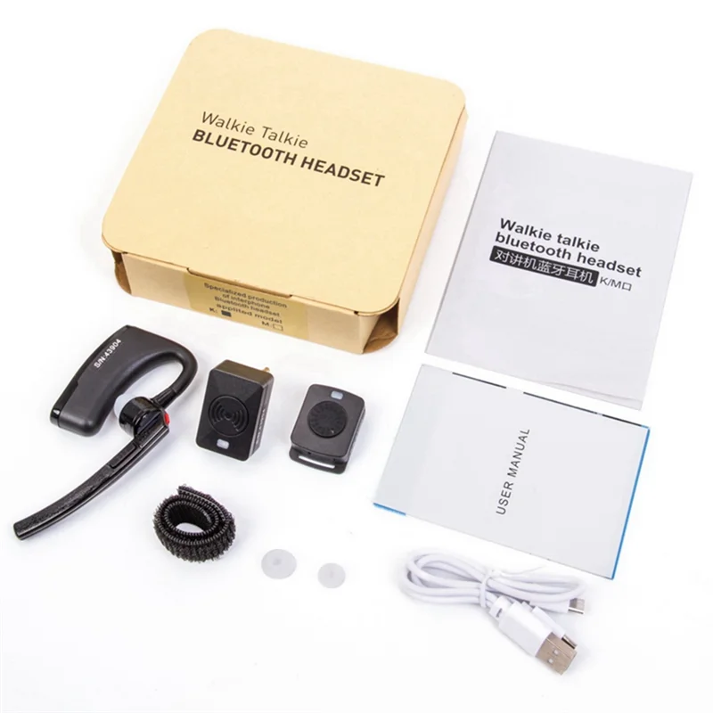 N93R Walkie Talkie Headset Bluetooth Nirkabel Headset Universal K Head Bluetooth Headset Gantung Telinga untuk Baofeng 5R