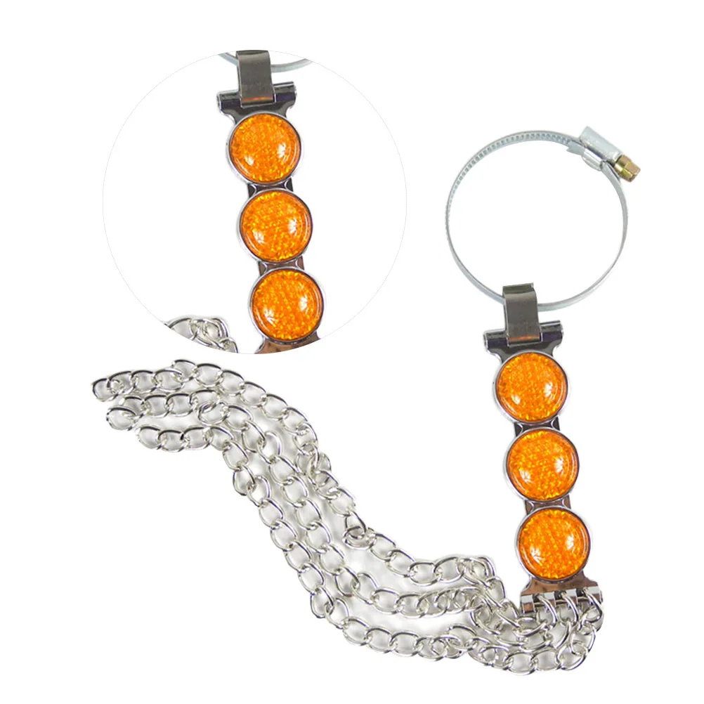 

3 Yellow Bead Strips Car Anti Static Strap Electrostatic Belt Wear-Resistant Durable Night Safety Ground Eliminator