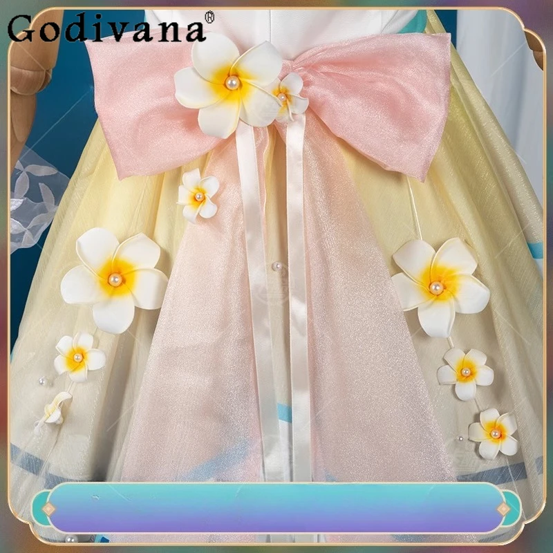 Role Play King Cos of Glory Dolia Cosplay Costume Wig Golden Tide Women Adult Skirt Set Sweet Anime Female Carnival Suits