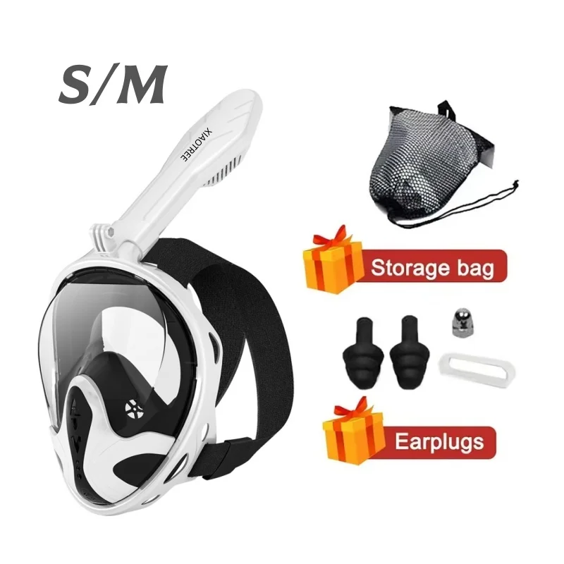 Professioneel snorkelduikmasker onderwater scuba volgelaatsnorkelmasker anti-condensbril voor kinderen volwassen zwemuitrusting - afbeelding 1