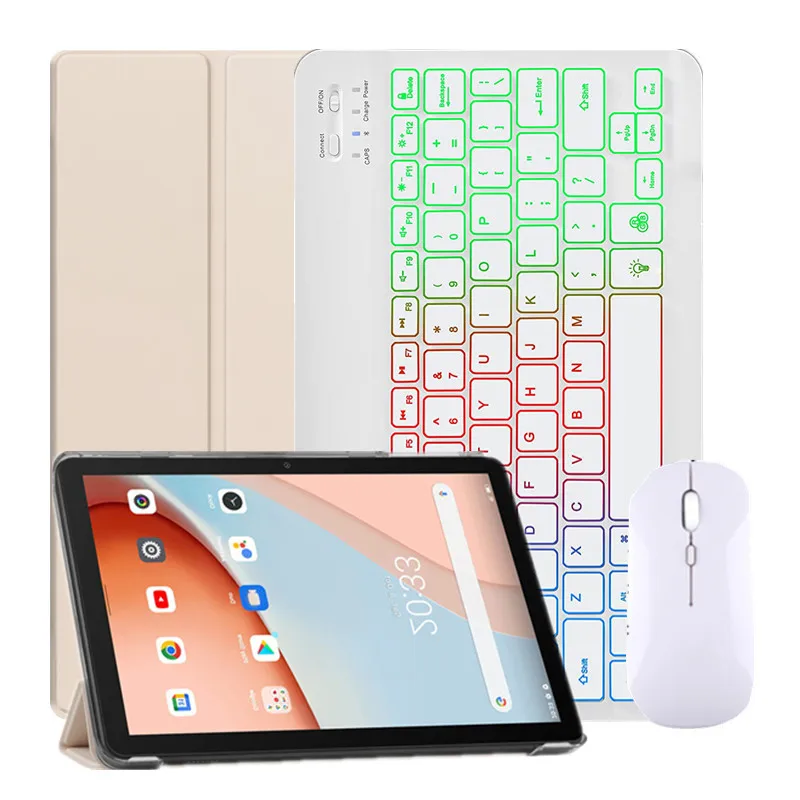 

Rainbow Baclit Keyboard Case for Blackview Tab8 Tab 8 7 Wifi Cover 10.1'' Magnetic Keyboard Teclado Spanish Russian Portuguese