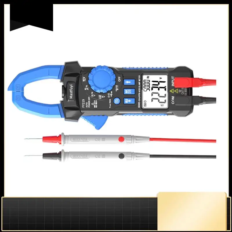 

MASTFUYI Digital Clamp Meter Auto Range True RMS AC/DC Current Voltage Inrush Current Testing Multimeter High Precision-N33R