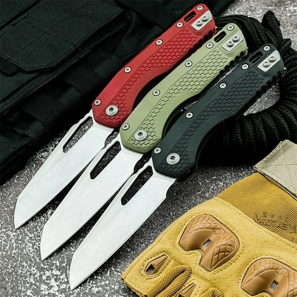 عالية الصلابة التكتيكية سكين للفرد 440C شفرة فولاذية ألياف النايلون مقبض في الهواء الطلق الصيد التخييم الصيد أداة حمل اليومية