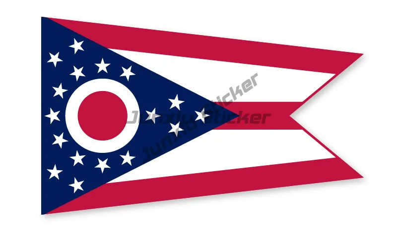 

OHIO EMBLEM FLAG VINYL STICKERS CAR VAN TRUCK TAXI LORRY