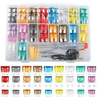 306PCS Car fuse Kit 5A/10A/15A/20A/25A/30A/35A amplifier with box clip combination car blade fuse set with circuit electric pen