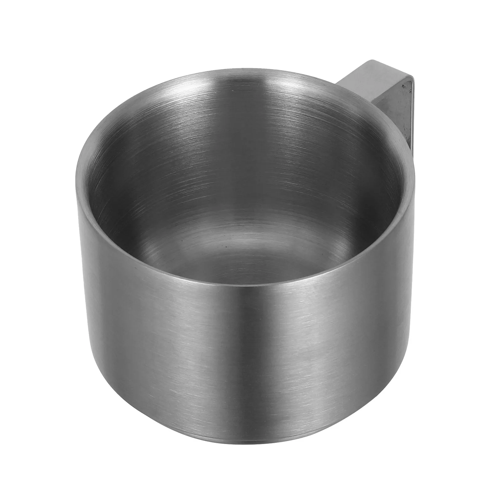 Coffee Cup Double-layered Mug Portable Insulation Insulated Thickened Rustic Mugs Cups Silver Stainless Steel