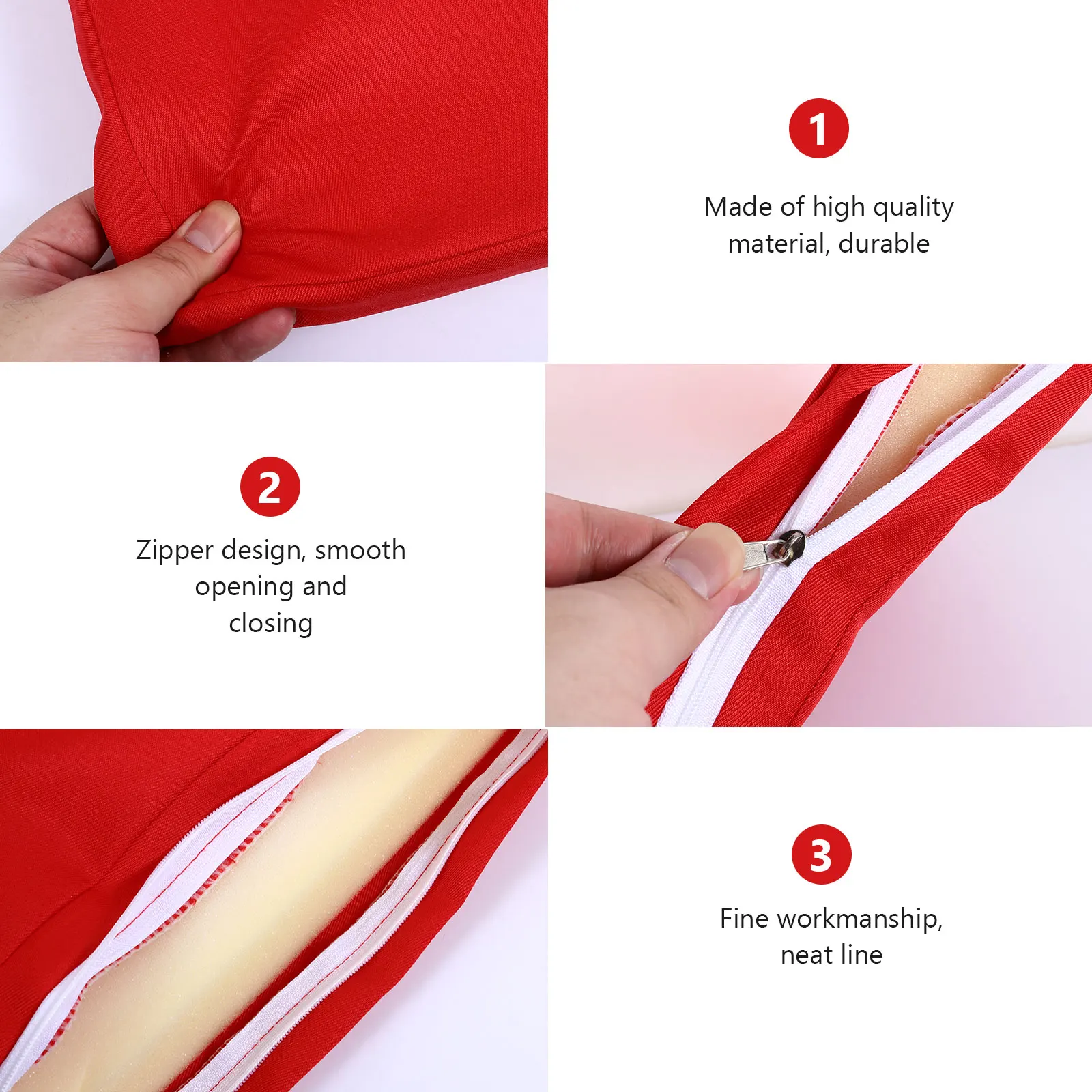 

Waterproof Chair Pad Seat Cushion Office 45x45cm Red Square Sofa Chaise Longue Cushion Breathable Washable Durabl