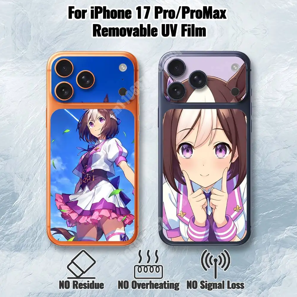 Uma Musume Special Week Removable UV Film for iPhone 17 Pro 17 ProMax Protective Sticker