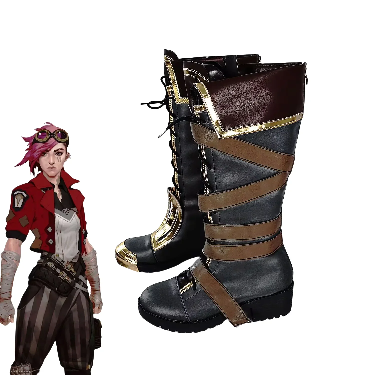 Buty do Cosplayu Game Arcane VI, Halloween, Karnawał, Rekwizyty Cosplay