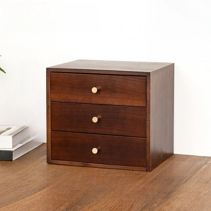 

Solid wood desktop drawer storage box, cosmetics sundries, desk finishing box, dresser storage box, storage box.