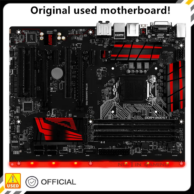 

For H170A GAMING PRO Original Used Desktop Intel H170 64GB DDR4 Motherboard LGA 1151 i7/i5/i3 USB3.0 SATA3