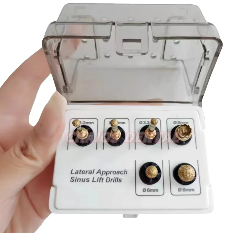 

1Set Dental Implant Lateral Approach Sinus Lift Drills Dental Diamond Grinding Head SetMembrane Diamond Coated Bur Drills Reamer