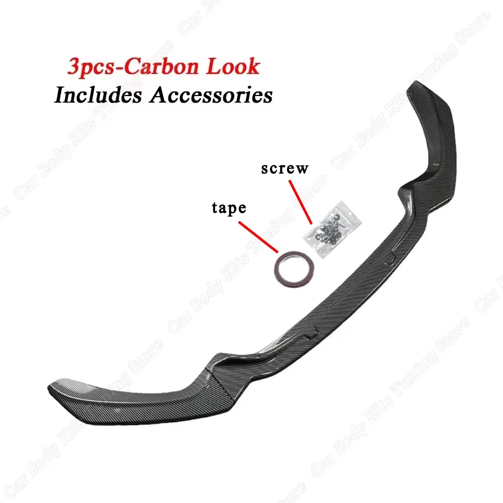 For BMW 1 Series F20 F21 M Sport LCI Front Bumper Lip Splitter Spoiler 120i 118i M135i M140i 2015-2019 Diffuser Custom Body Kit image 3
