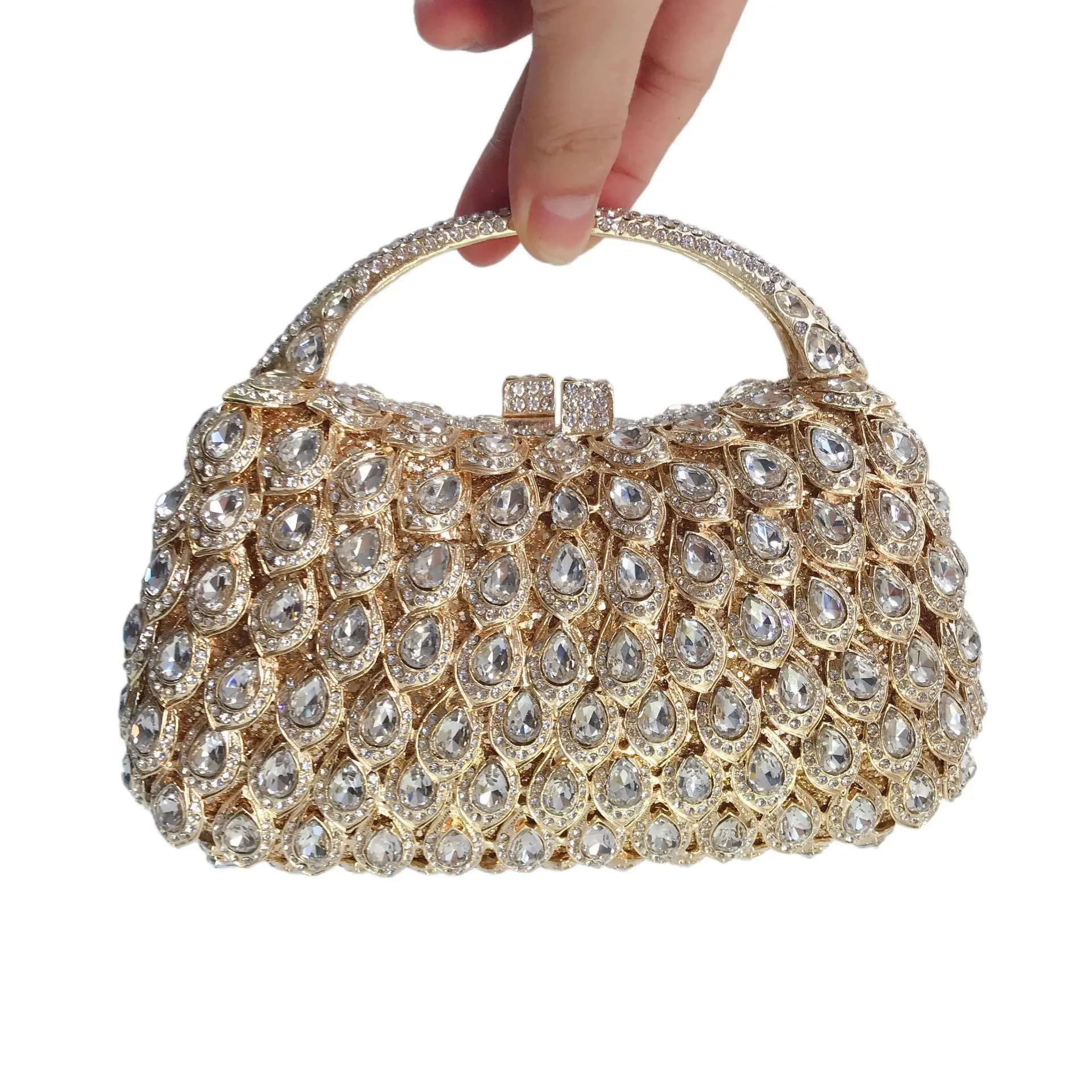 

Сумка для ужина, инкрустированная бриллиантами, банкетный клатч с бриллиантами, пустая металлическая жесткая коробка, женская сумка Carteras De Mujer De Bolsos, кошельки, сумки